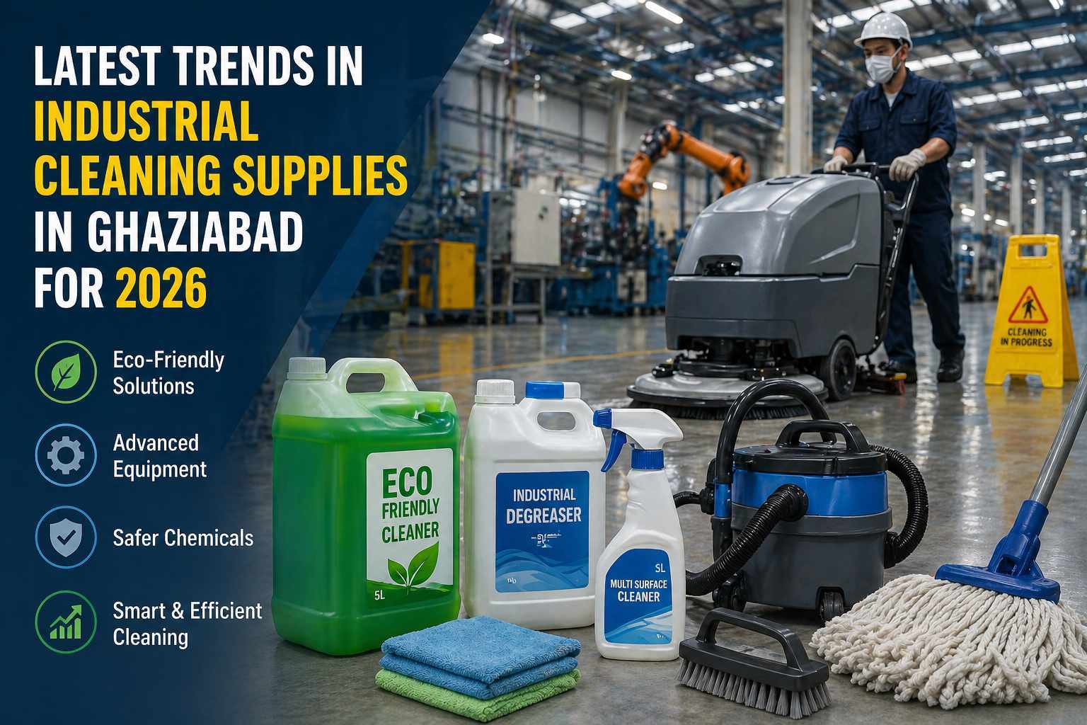 Latest Trends in Industrial Cleaning Supplies in Ghaziabad for 2026