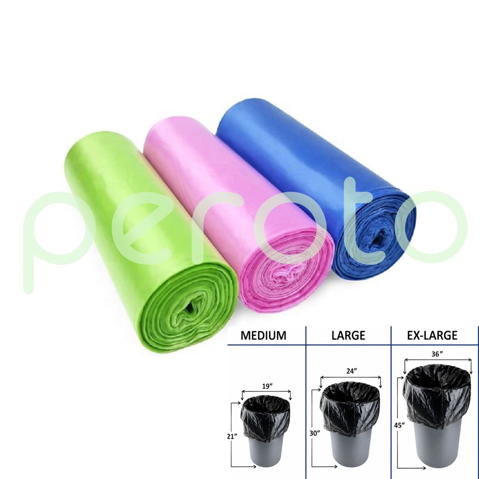 Roll-Garbage Bag (19*21 Color)
